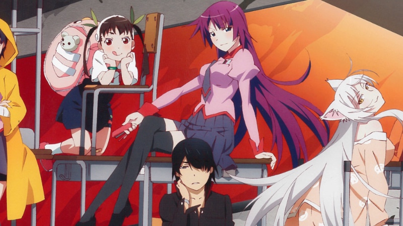 Cover Coloring Page - Bakemonogatari