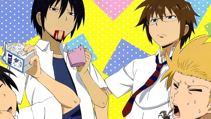 Cover Coloring Page - Danshi Koukousei no Nichijou