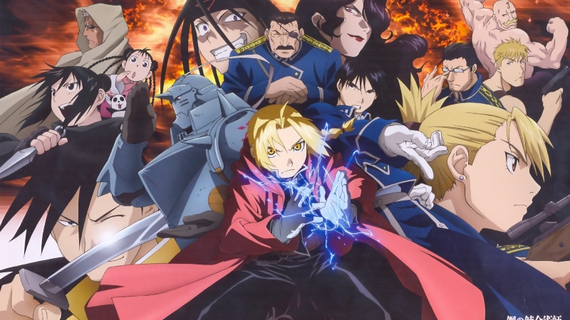 Cover Coloring Page - Fullmetal Alchemist: Brotherhood