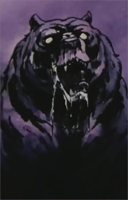 Harpooned Bear