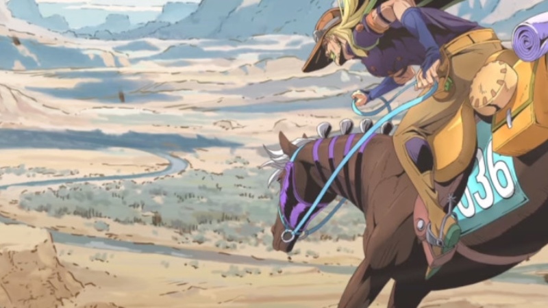 Capa Página para colorir - Steel Ball Run: JoJo no Kimyou na Bouken