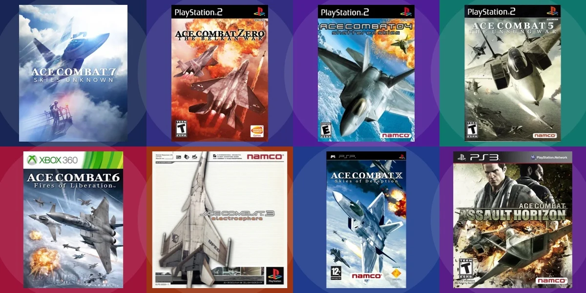 Cover Coloring Page - Ace Combat: Jogos da Série