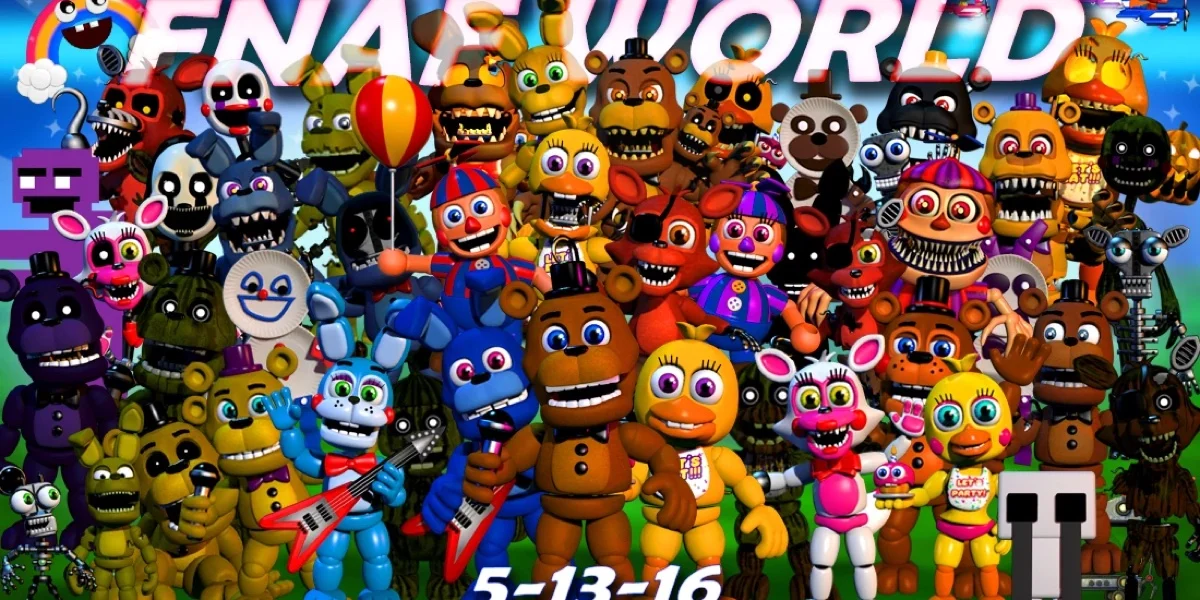 Cover Coloring Page - FNaF World