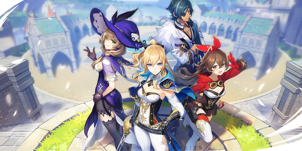 Portada Página para colorear - Genshin Impact