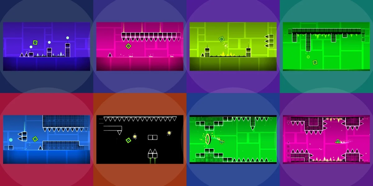 Cover Coloring Page - Geometry Dash: Níveis Principais