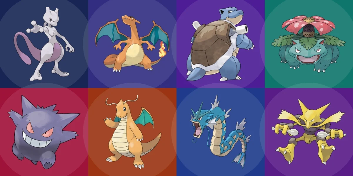Cover Coloring Page - Pokémon Gen 1 Fully Evolved