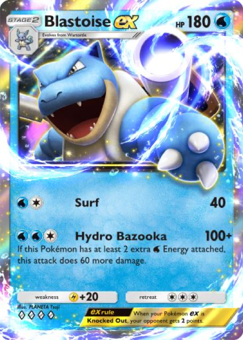 Blastoise Ex Página para colorear - Pokémon TCG Pocket: Genetic Apex