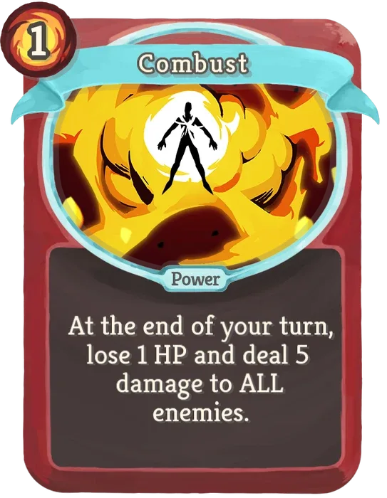 Combust Página para colorir - Slay the Spire: Cards