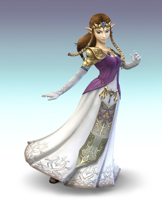Zelda Coloring Page - Super Smash Bros. Brawl