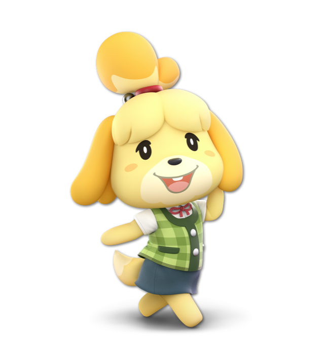 Isabelle Página para colorir - Super Smash Bros. Ultimate