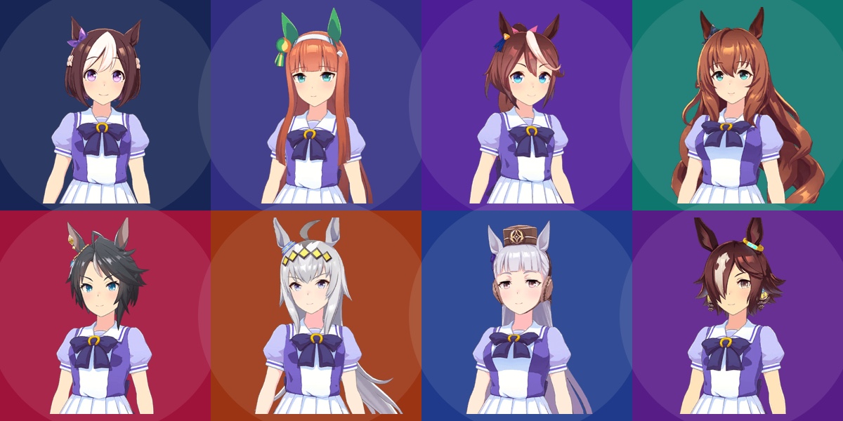 Capa Página para colorir - Uma Musume JP: Personagens Jogáveis