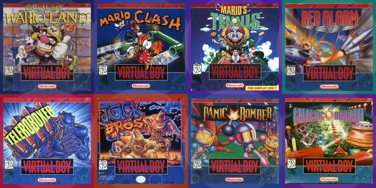Cover Coloring Page - Virtual Boy Games