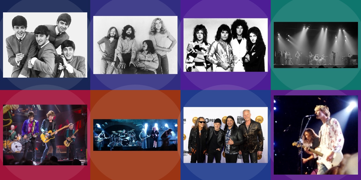 Portada Página para colorear - Bandas de Rock