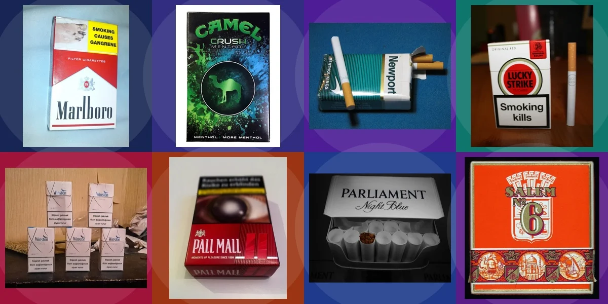Cover Coloring Page - Cigarette Brands