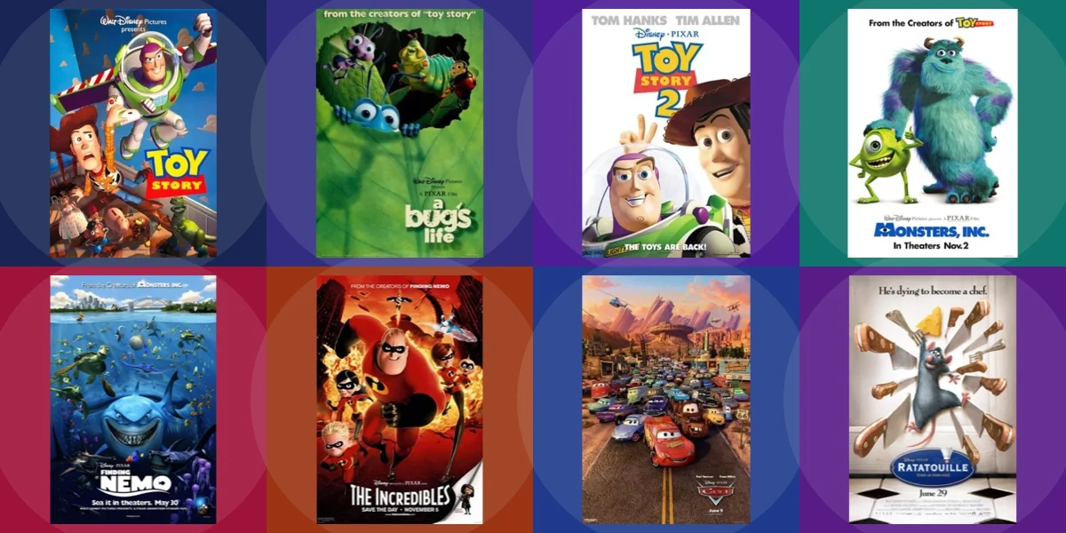 Portada Página para colorear - Filmes Pixar