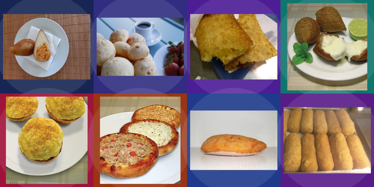 Portada Página para colorear - Salgados Brasileiros
