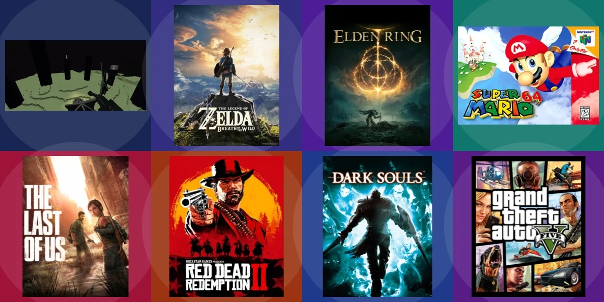 Cover Coloring Page - Greatest Video Games of All Time