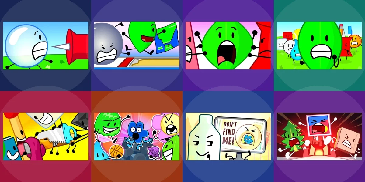Cover Coloring Page - BFDI Episodes