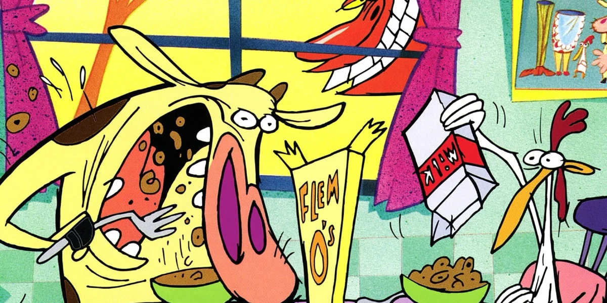 Cover Coloring Page - Cow and Chicken