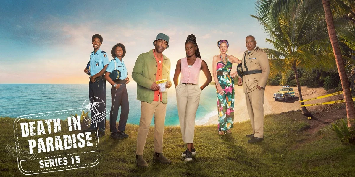 Cover Coloring Page - Death in Paradise